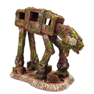 At-at Imperial Walker Aquarium Decoration Fish Cave Freshwater & Saltwater  NEW